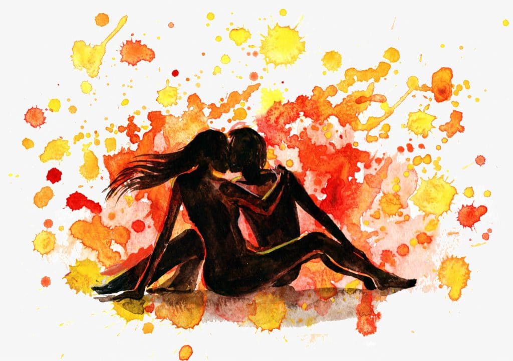 Twin Flame Couple Abstract