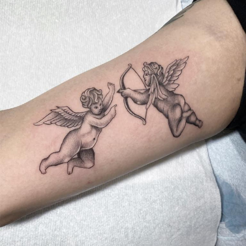 Forearm Dove Clock Rose Tattoo, It can also represent love and peace, which  is an excellent choice for a woman of faith.