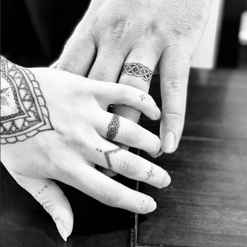 celtic wedding ring tattoos