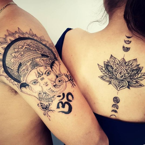 Twin Flame Tattoo Ideas And Symbolism