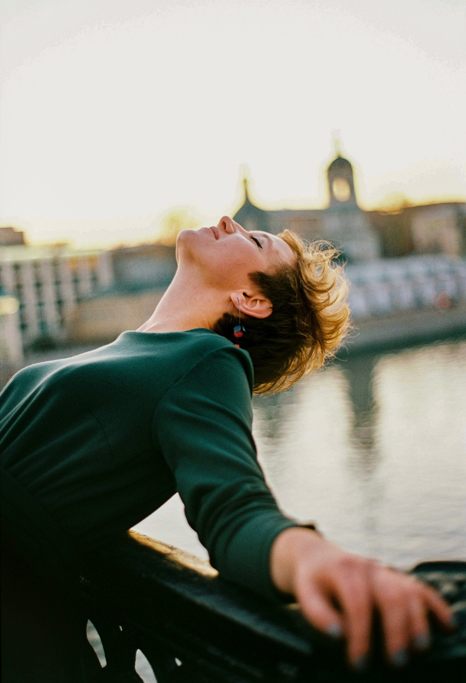 woman feeling free