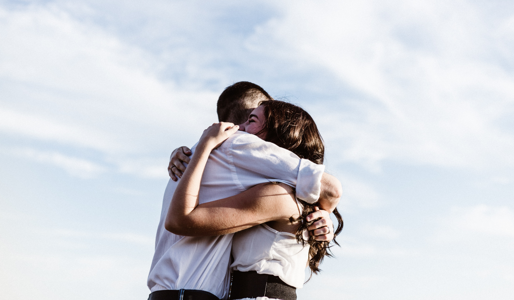 twin flames embracing each other