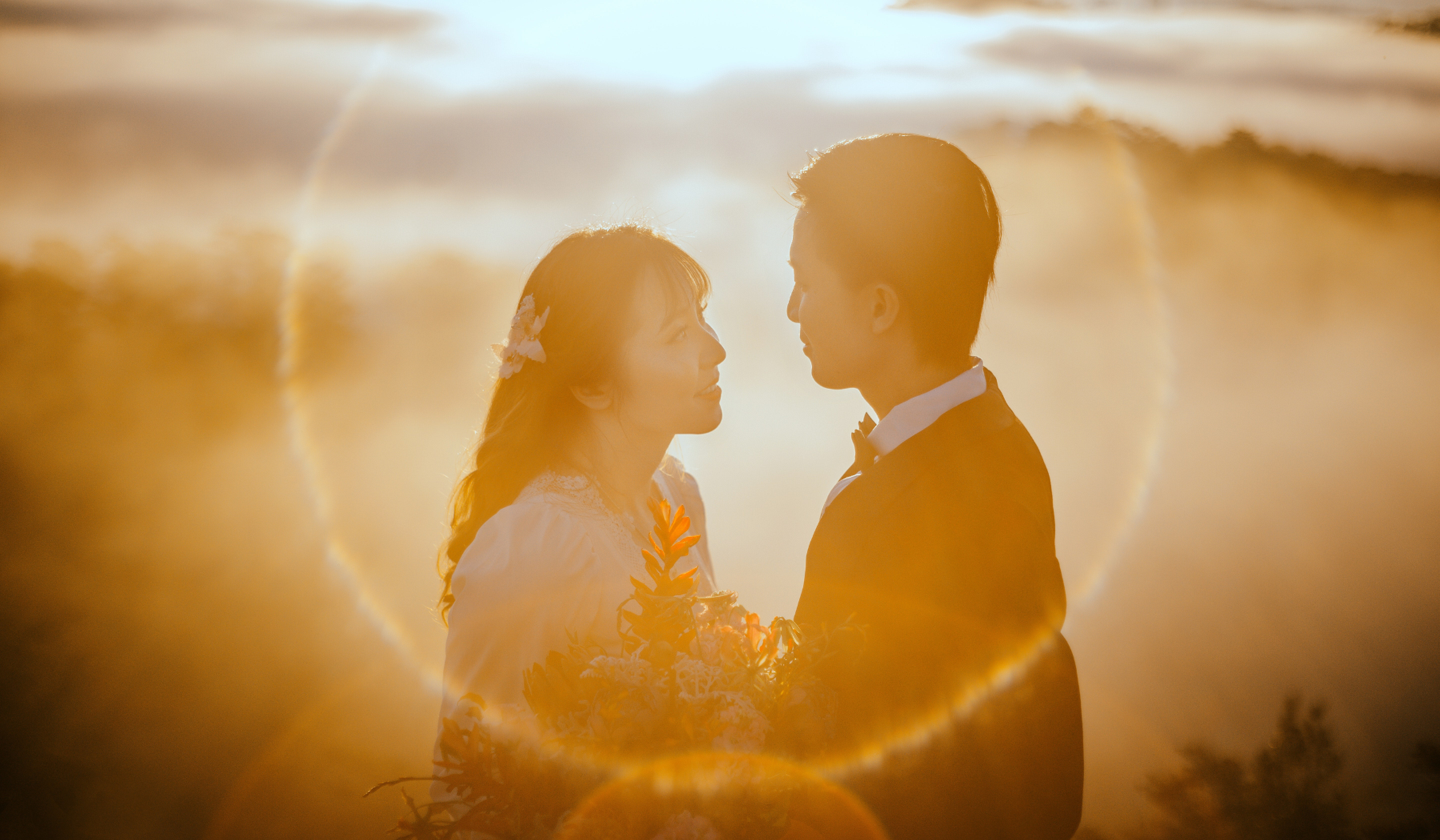Pic 12 Large Horizontal – Twin Flame couple at sunset Twin Flame marriage at sunset