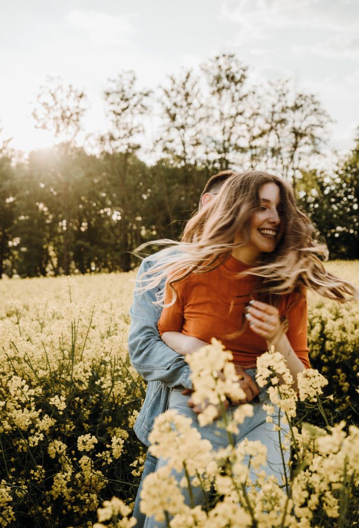 couple enjoys time with each other